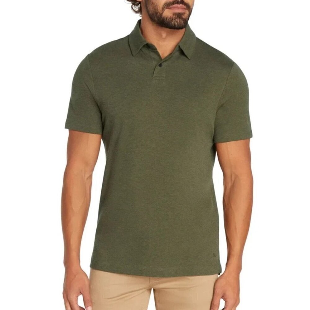 NEW Banana Republic Men's XXL Luxe Touch Performance Polo Shirt Olive